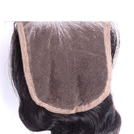 Natural 4x4 Lace Closure Hair Extensions No Animal Loose Wave Closure supplier