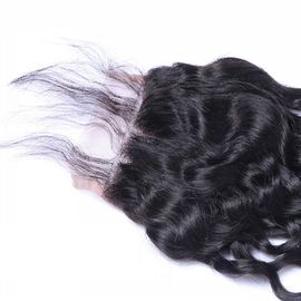 Qingdao Top Lace Closure 45Gram Natural Color Peruvian Water Wave Human Hair  Closure supplier