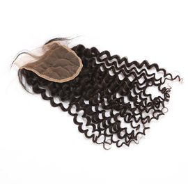 Brazilian Virgin Hair Curly Texture Top Lace Closure 4&quot;x4&quot; Lace Size for Black Lady supplier