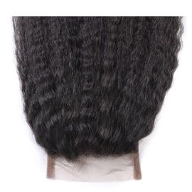 4x4 Closure With Baby Hair Indian Kinky Straight Closure Full Hand Tied Brown Swiss Lace supplier