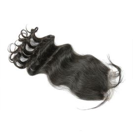 Unprocessed Virgin Indian Hair Loose Wave Closure Indian Temple Hair Natural Soft supplier