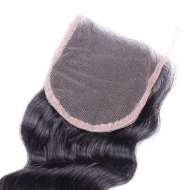 4x4 Lace Closure Indian Loose Wave Closure With Front Baby Hair 10&quot; to 22&quot; supplier