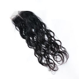 No Shedding Indian Human Hair 4 by 4 Lace Closure Natural Wave Whole Hand Tied supplier