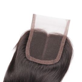 Natural Color Virgin Indian Straight Lace Closure With Hair Bundles Looks Natural With Skin supplier