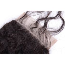 Top Grade Human Hair Extension Lace Closure 4x4 Any Parting Indian Water Wave Closure supplier