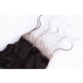 Top Grade Human Hair Extension Lace Closure 4x4 Any Parting Indian Water Wave Closure supplier