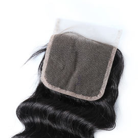 Malaysian Hair 100% Virgin Deep Wave Closure 4x4 Lace Closure No Shedding No Tangle supplier