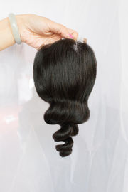 Malaysian Loose Wave Closure 4X4 Silk Soft Full Ends Cuticles Human Hair Closure supplier