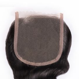 Malaysian Loose Wave Closure 4X4 Silk Soft Full Ends Cuticles Human Hair Closure supplier