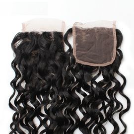 8&quot; to 20&quot; Malaysian Natural Wave Lace Closure 100% Real Virgin Human Hair Material supplier