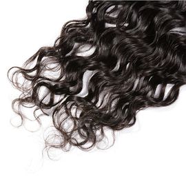 Malaysian Water Wave Swiss Lace Closure Free Parting Natural Color No Shedding supplier