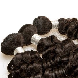 Virgin Human Hair Extension Raw Brazilian Hair Material Big Curly 3 Bundles One Head supplier