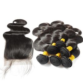 Non Processed Virgin Human Hair Bundles Brazilian Body Wave No Synthetic supplier