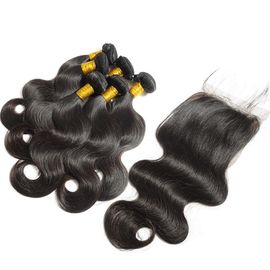 Non Processed Virgin Human Hair Bundles Brazilian Body Wave No Synthetic supplier