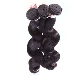 Brazilian Body Wave Hair Bundles , 100 Human Hair Weave Bundles 12" - 30" supplier