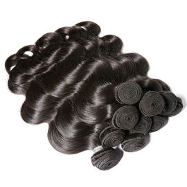 100% Pure 1B Black Color Brazilian Human Hair Bundles Wet And Wavy Hair Extensions supplier