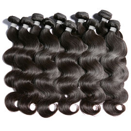 100% Pure 1B Black Color Brazilian Human Hair Bundles Wet And Wavy Hair Extensions supplier