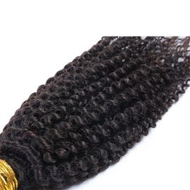 Deep Curly Brazilian Human Hair Bundles Natural Black Color Free Sample No Tangle supplier