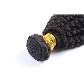 Deep Curly Brazilian Human Hair Bundles Natural Black Color Free Sample No Tangle supplier