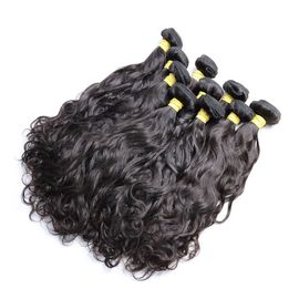 Natural Wave Brazilian Human Hair Bundles For Black Women Long Hair / Shedding Free supplier