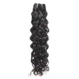 Full Cuticle Brazilian Virgin Hair Bundles Loose Wave Hair Natural Black Color supplier