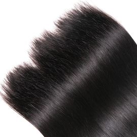 Women Dyeable Hair Extensions For Short Hair , Double Layer Long Black Hair Extensions supplier