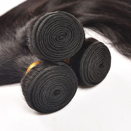 1B Color Raw Brazilian Human Hair Bundles Extensions With Thick Bottom supplier