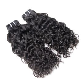 Water Wave Brazilian Human Hair Bundles Dyed And Bleached Available / 12-26 Inch supplier