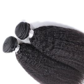 Kinky Straight 8A Grade Virgin Human Hair Bundles No Smell Hair Extension Natural Black supplier