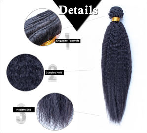 Kinky Straight Malaysian Brazilian Human Hair Bundles 100% Unprocessed supplier