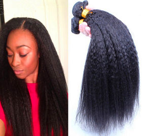 Kinky Straight Malaysian Brazilian Human Hair Bundles 100% Unprocessed supplier