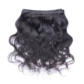 Natural Black Peruvian Body Wave Hair Bundles No Shedding Wet And Wavy Extensions supplier