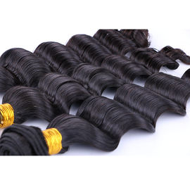 Unprocessed Peruvian Virgin Hair Deep Wave Peruvian Curly Hair Extensions No Chemical supplier