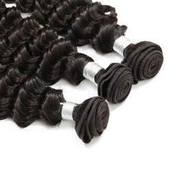 Pretty Soft Deep Peruvian Hair Weave Bundles Double Machine Weft Single Drawn Hair supplier