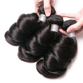 Real Peruvian Human Hair Bundles , Soft Peruvian Loose Body Wave Hair supplier