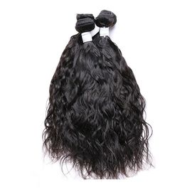 1B Grade 100 Peruvian Human Hair Bundles Pretty Thick Ends Black Color supplier