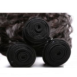 1B Grade 100 Peruvian Human Hair Bundles Pretty Thick Ends Black Color supplier