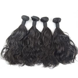 Natural Wave Real Human Hair Extensions 3 Bundles 7A Grade Shedding Free supplier