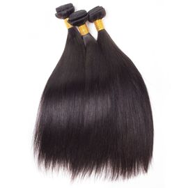 Mixed Length 100% Human Hair Bundles , Peruvian Virgin Hair Straight No Tangle supplier