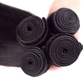 Double Machine Weft Virgin Human Hair Bundles Long Straight Hair Extensions For Thin Hair supplier