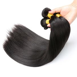 Natural Black Real Straight Human Hair Extensions Bundles No Shedding supplier