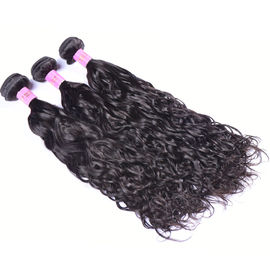 Water Wavy Real Peruvian Human Hair Bundles , Peruvian Loose Wave Hair supplier