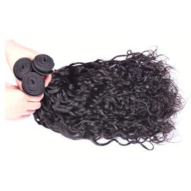 Water Wavy Real Peruvian Human Hair Bundles , Peruvian Loose Wave Hair supplier