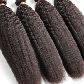 Yaki Kinky Curly Hair Bundles Women 100 Human Hair Extensions Non Chemical supplier