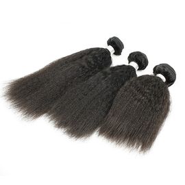 Grade 8A Peruvian Human Hair Bundles Extension Kinky Virgin Hair Straight supplier