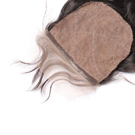 Natural Black Pre Plucked Lace Frontal Closure With Baby Hair Shedding Free supplier