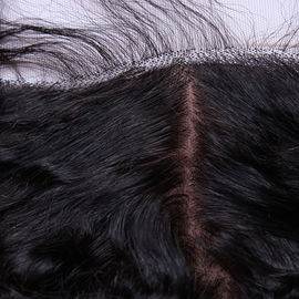 Natural Black Pre Plucked Lace Frontal Closure With Baby Hair Shedding Free supplier