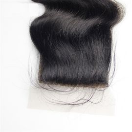 Virgin Remy Silk Base Frontal Closure , Brown Body Wave Silk Closure supplier