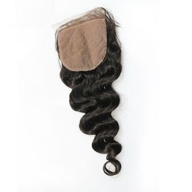 Loose Wave Human Hair Silk Closure Soft Smooth Natural Head Skin Color supplier