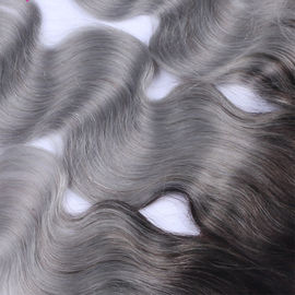 Color 1B Grey 13x4 Lace Closure 7A Grade Lace Frontal Hair Closure Full Cuticle Aligned supplier